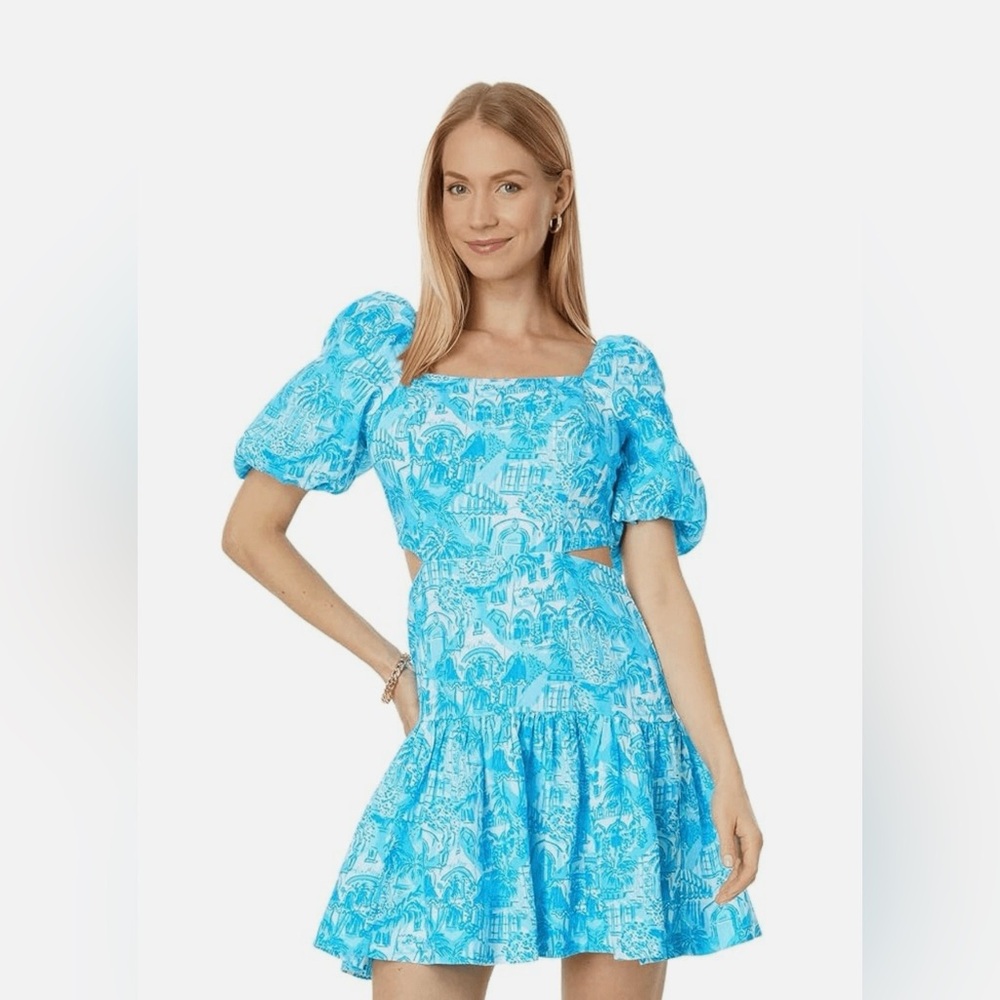 Lilly Pulitzer Kylanne Elbow Sleeve Women's Linen Mini Dress